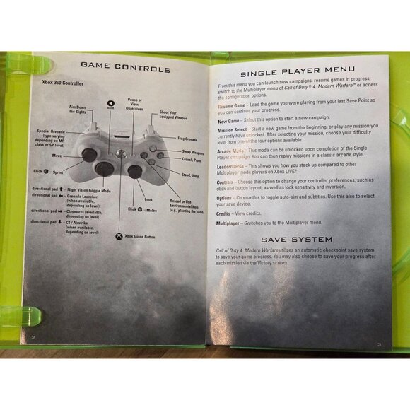 Call of Duty 4 Modern Warfare Game of the Year Edition Xbox 360 Case & Manual - Picture 4 of 6